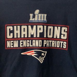 New England Patriots Super Bowl LIII Championship Shirt - Size M - 100% Cotton